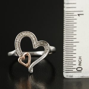 Double heart ring
